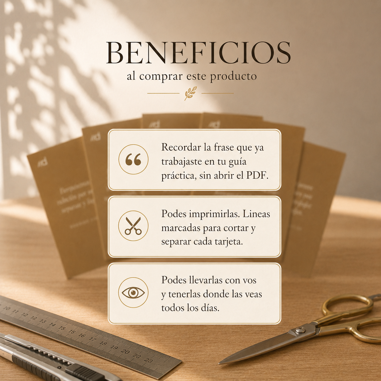 Tarjetas de Declaración — "Su Voluntad es Tu Libertad" (Mazo Imprimible de 4)