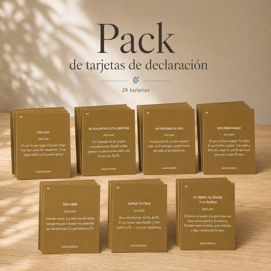 Pack de Tarjetas de Declaración — 28 Tarjetas para Llevar con Vos o Regalar