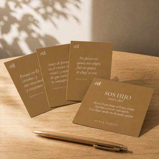 Tarjetas de Declaración — "Sos Hijo" (Mazo Imprimible de 4)